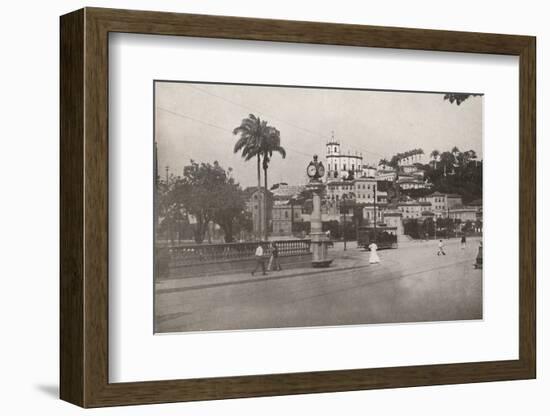 'The Tram passing the Praca da Gloria', 1914-Unknown-Framed Photographic Print