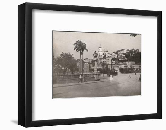 'The Tram passing the Praca da Gloria', 1914-Unknown-Framed Photographic Print