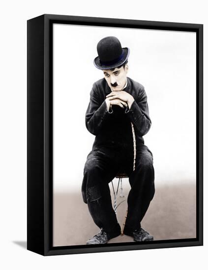 THE TRAMP, (aka CHARLIE ON THE FARM; CHARLIE THE HOBO; CHARLIE THE TRAMP), Charlie Chaplin-null-Framed Stretched Canvas