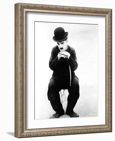 The Tramp, Charlie Chaplin, 1915-null-Framed Photo