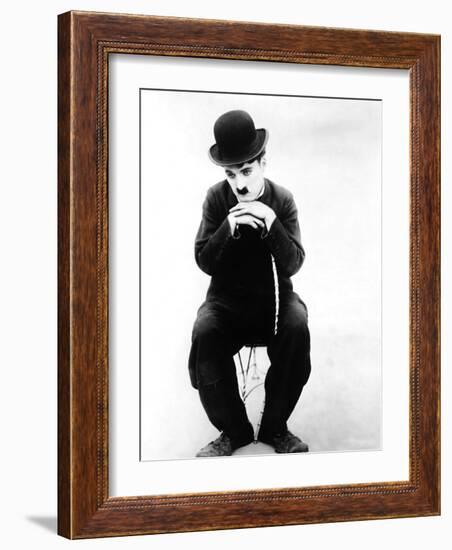 The Tramp, Charlie Chaplin, 1915-null-Framed Photo