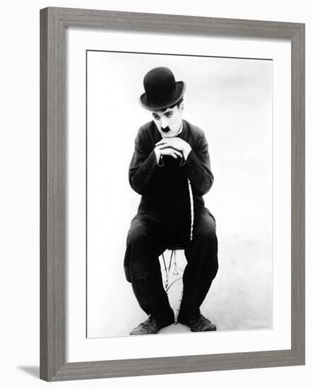 The Tramp, Charlie Chaplin, 1915-null-Framed Photo