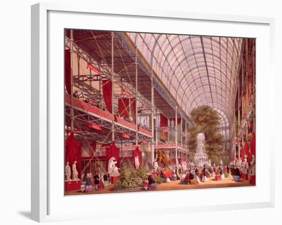 The Transept at the Great Industrial Exhibition of 1851-Joseph Nash-Framed Giclee Print