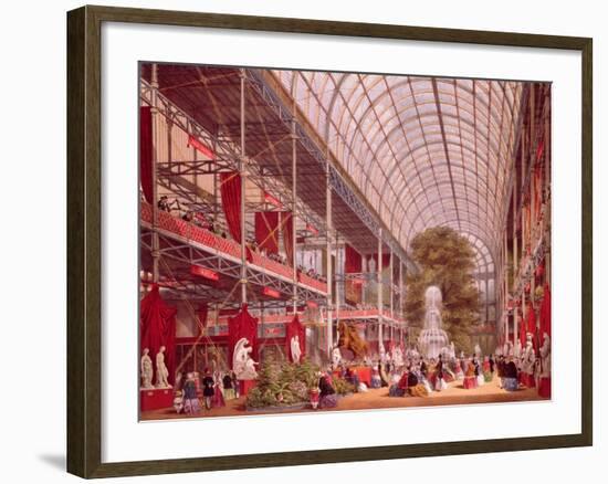 The Transept at the Great Industrial Exhibition of 1851-Joseph Nash-Framed Giclee Print