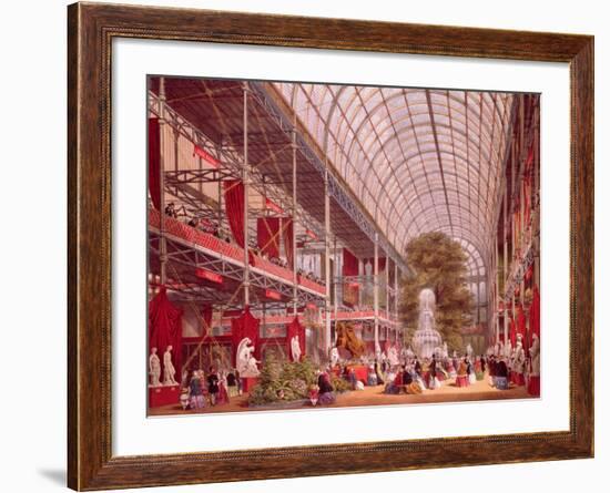 The Transept at the Great Industrial Exhibition of 1851-Joseph Nash-Framed Giclee Print