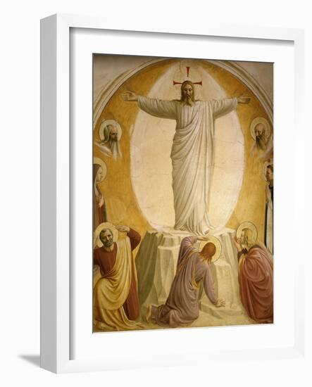 The Transfiguration, Fresco 1437-45, Dormitory, Convent of San Marco, Florence, Italy-Fra Angelico-Framed Giclee Print