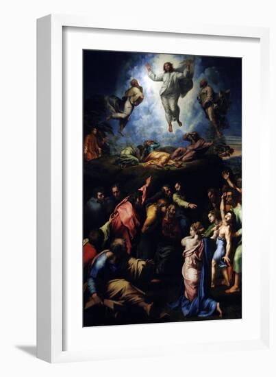 The Transfiguration of Christ, 1516-1520-Raphael-Framed Giclee Print