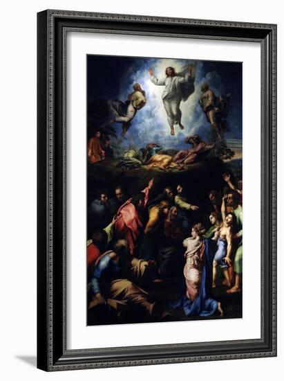 The Transfiguration of Christ, 1516-1520-Raphael-Framed Giclee Print