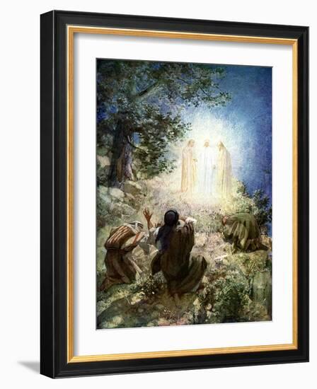 The transfiguration of Jesus - Bible-William Brassey Hole-Framed Giclee Print