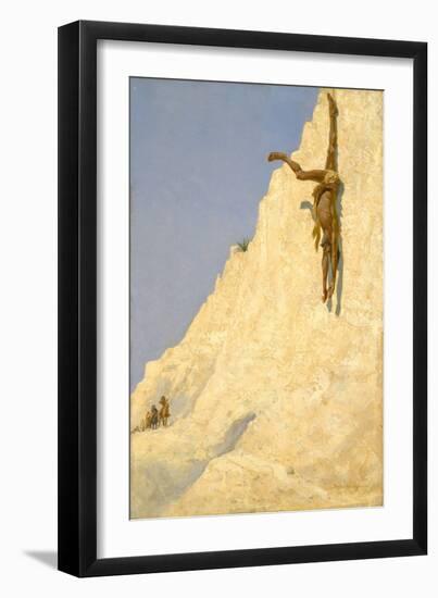 The Transgressor (The Apache Trail: Tio Juan Hanging There Dead! the Way of the Transgressor) 1891-Frederic Remington-Framed Giclee Print