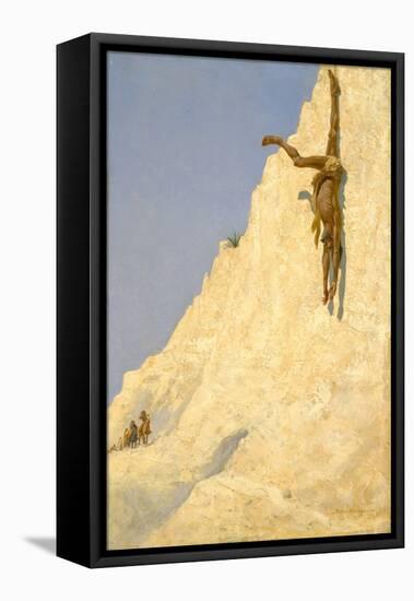 The Transgressor (The Apache Trail: Tio Juan Hanging There Dead! the Way of the Transgressor) 1891-Frederic Remington-Framed Premier Image Canvas