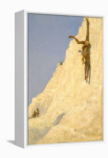 The Transgressor (The Apache Trail: Tio Juan Hanging There Dead! the Way of the Transgressor) 1891-Frederic Remington-Framed Premier Image Canvas