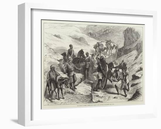 The Transit of Venus, Captain Orde Brown's Party Ascending the Heights Near Cairo-null-Framed Giclee Print