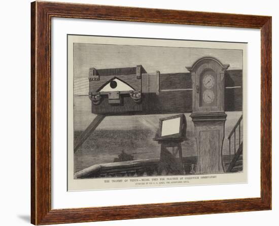 The Transit of Venus, Model Used for Practice at Greenwich Observatory-null-Framed Giclee Print