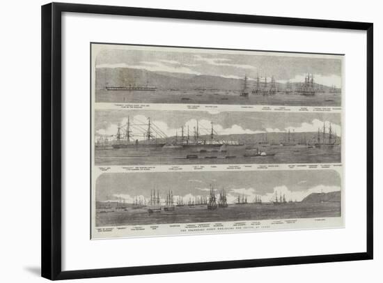 The Transport Fleet Embarking the Troops, at Varna-null-Framed Giclee Print