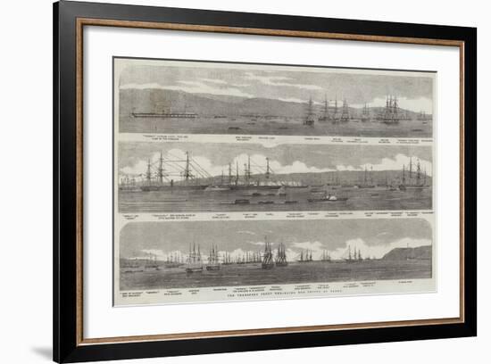 The Transport Fleet Embarking the Troops, at Varna-null-Framed Giclee Print