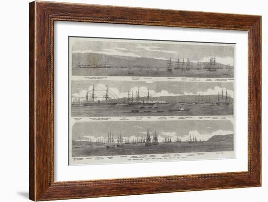 The Transport Fleet Embarking the Troops, at Varna-null-Framed Giclee Print