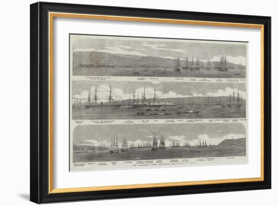 The Transport Fleet Embarking the Troops, at Varna-null-Framed Giclee Print