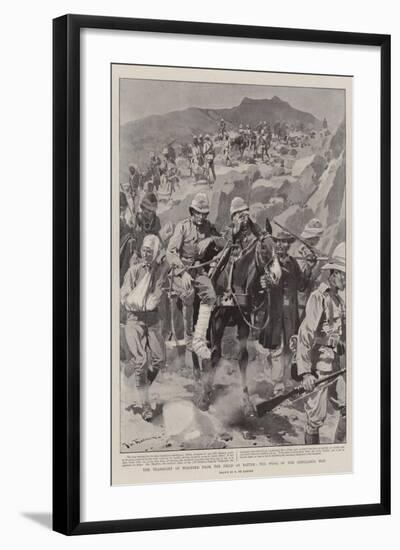 The Transport of Wounded from the Field of Battle, the Work of the Ambulance Men-Frederic De Haenen-Framed Giclee Print