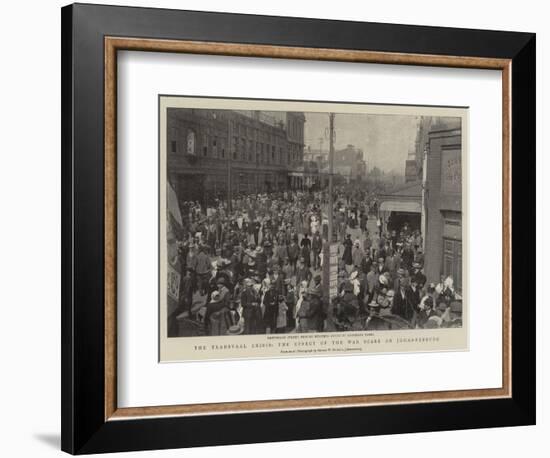 The Transvaal Crisis, the Effect of the War Scare on Johannesburg-null-Framed Giclee Print