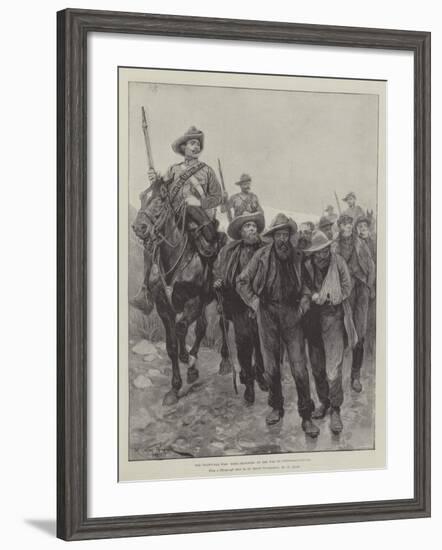 The Transvaal War, Boer Prisoners on the Way to Pietermaritzburg-Richard Caton Woodville II-Framed Giclee Print