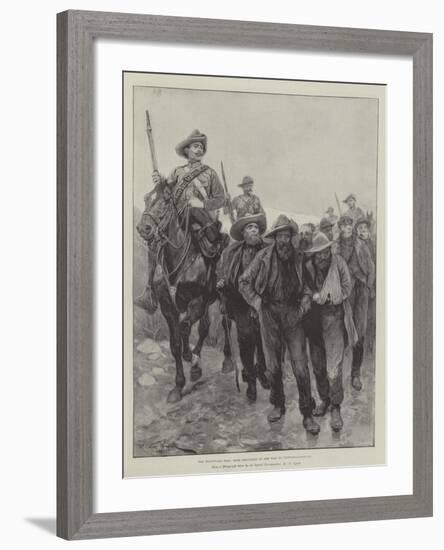 The Transvaal War, Boer Prisoners on the Way to Pietermaritzburg-Richard Caton Woodville II-Framed Giclee Print