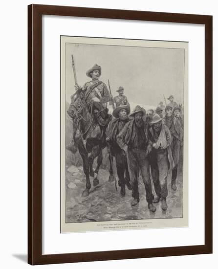The Transvaal War, Boer Prisoners on the Way to Pietermaritzburg-Richard Caton Woodville II-Framed Giclee Print