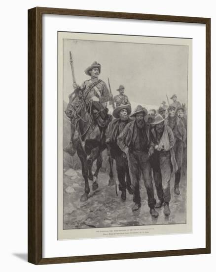 The Transvaal War, Boer Prisoners on the Way to Pietermaritzburg-Richard Caton Woodville II-Framed Giclee Print