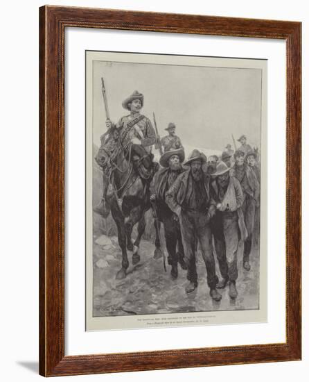 The Transvaal War, Boer Prisoners on the Way to Pietermaritzburg-Richard Caton Woodville II-Framed Giclee Print