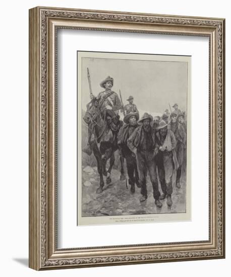 The Transvaal War, Boer Prisoners on the Way to Pietermaritzburg-Richard Caton Woodville II-Framed Giclee Print