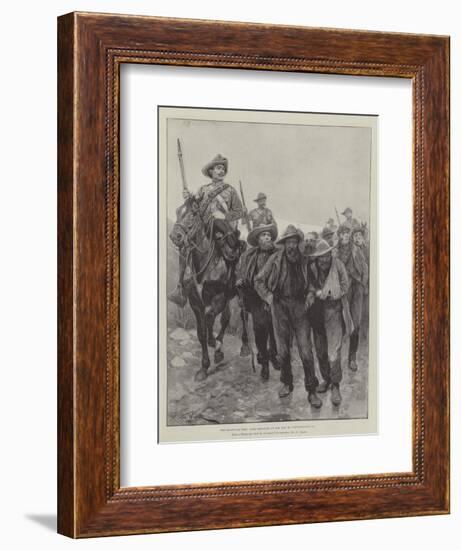 The Transvaal War, Boer Prisoners on the Way to Pietermaritzburg-Richard Caton Woodville II-Framed Giclee Print