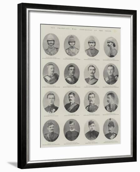 The Transvaal War, Casualties at the Front-null-Framed Giclee Print