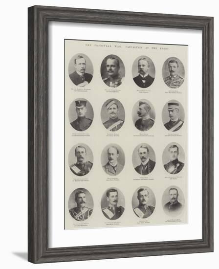 The Transvaal War, Casualties at the Front-null-Framed Giclee Print