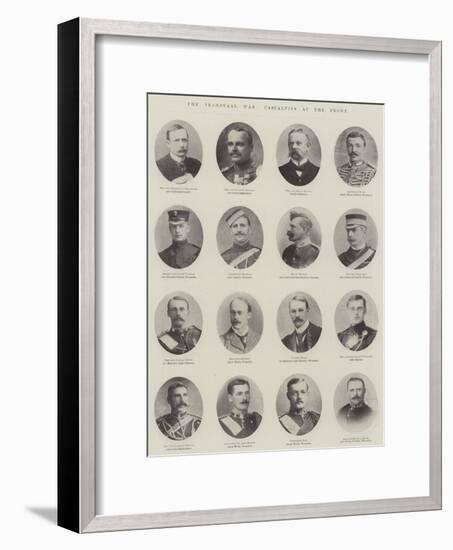 The Transvaal War, Casualties at the Front-null-Framed Giclee Print