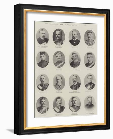 The Transvaal War, Casualties at the Front-null-Framed Giclee Print