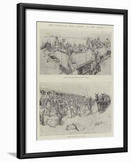 The Transvaal War, Scenes at the Front-Amedee Forestier-Framed Giclee Print