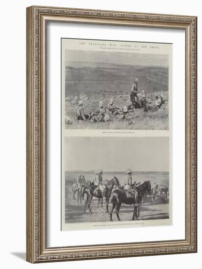 The Transvaal War, Scenes at the Front-null-Framed Giclee Print