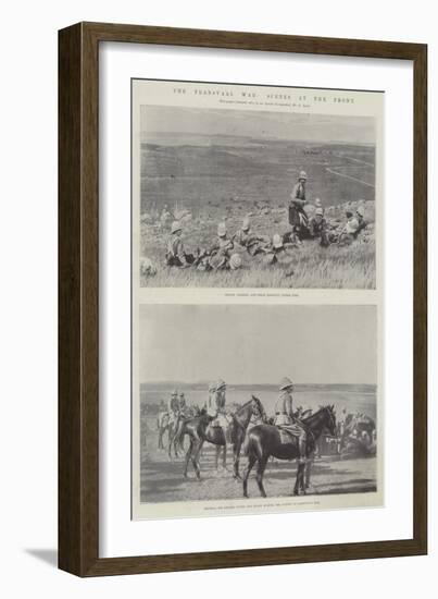 The Transvaal War, Scenes at the Front-null-Framed Giclee Print