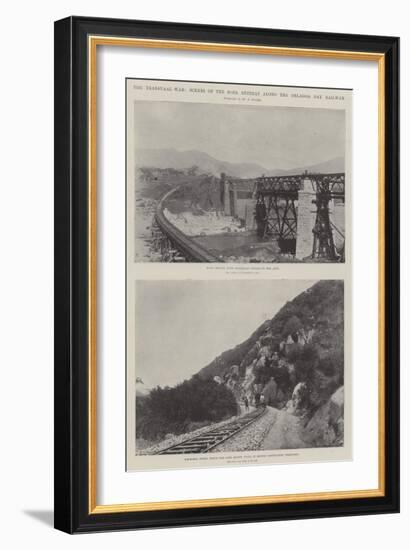 The Transvaal War, Scenes of the Boer Retreat Along the Delagoa Bay Railway-null-Framed Giclee Print