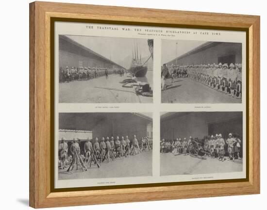 The Transvaal War, the Seaforth Highlanders at Cape Town-null-Framed Premier Image Canvas