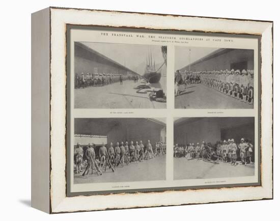 The Transvaal War, the Seaforth Highlanders at Cape Town-null-Framed Premier Image Canvas