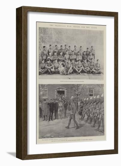 The Transvaal War, Troops for the Front-Ralph Cleaver-Framed Giclee Print