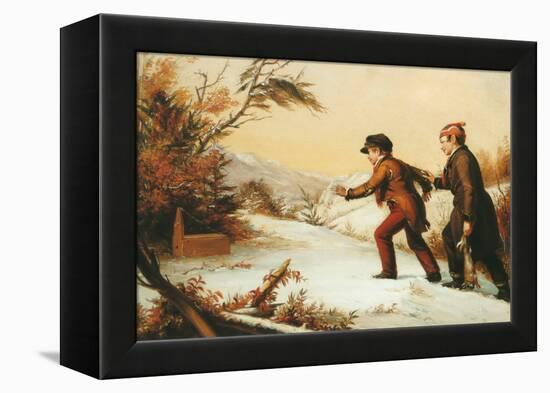 The Trap Sprung-William Sidney Mount-Framed Stretched Canvas