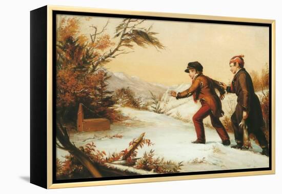 The Trap Sprung-William Sidney Mount-Framed Stretched Canvas
