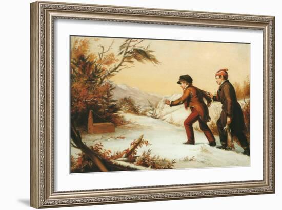 The Trap Sprung-William Sidney Mount-Framed Art Print