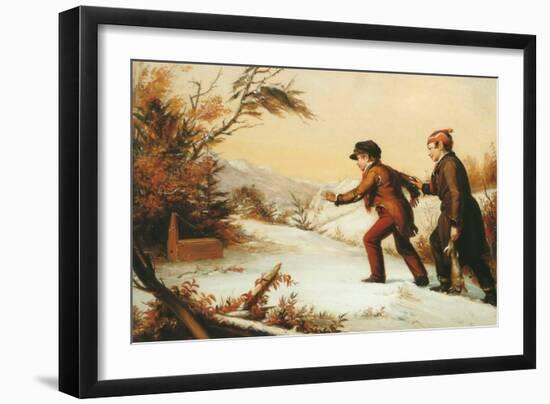 The Trap Sprung-William Sidney Mount-Framed Art Print