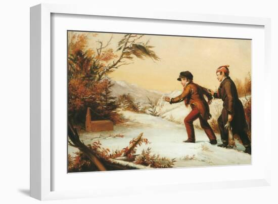 The Trap Sprung-William Sidney Mount-Framed Art Print