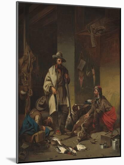 The Trapper's Cabin, 1858-John Mix Stanley-Mounted Giclee Print