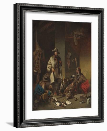 The Trapper's Cabin, 1858-John Mix Stanley-Framed Giclee Print