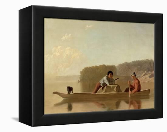 The Trapper's Return, 1851-George Caleb Bingham-Framed Premier Image Canvas